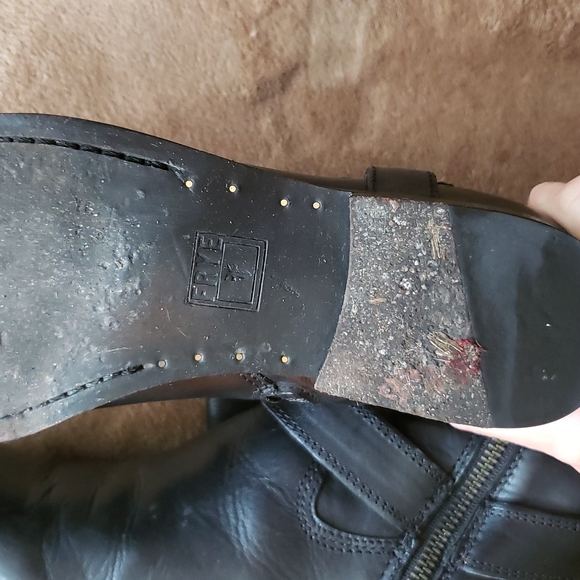 <SALE> Frye leather black women's boots size 8 - Picture 15 of 16